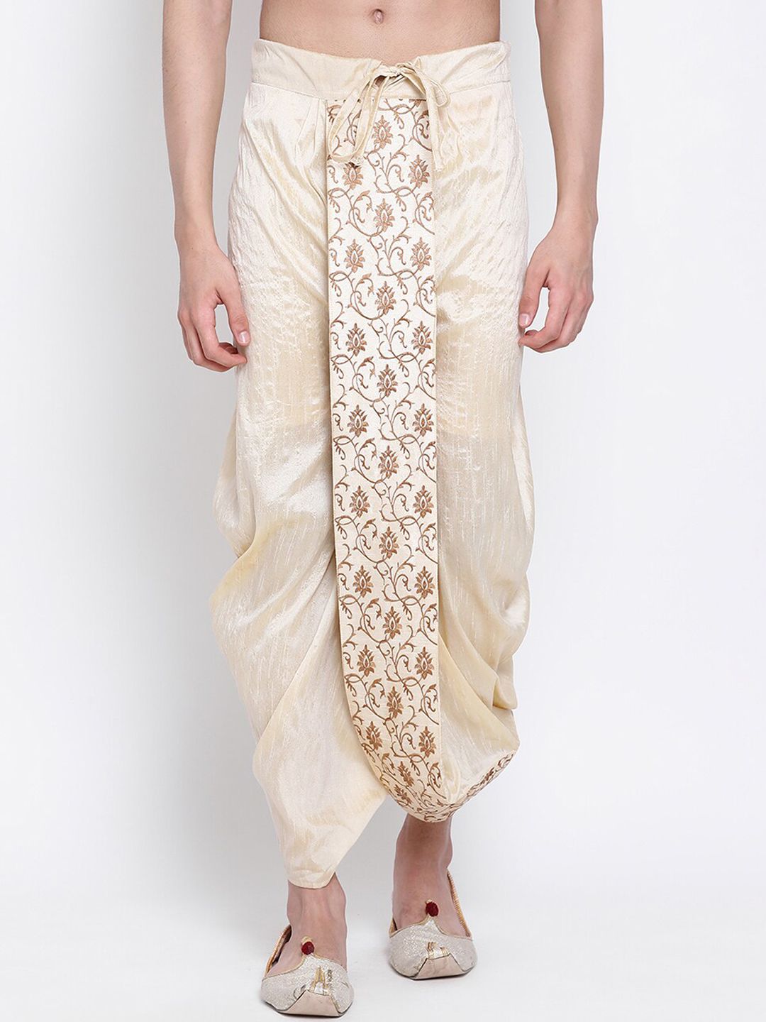 Sanwara Men Embroidered Art Silk Dhoti Pants-image-37