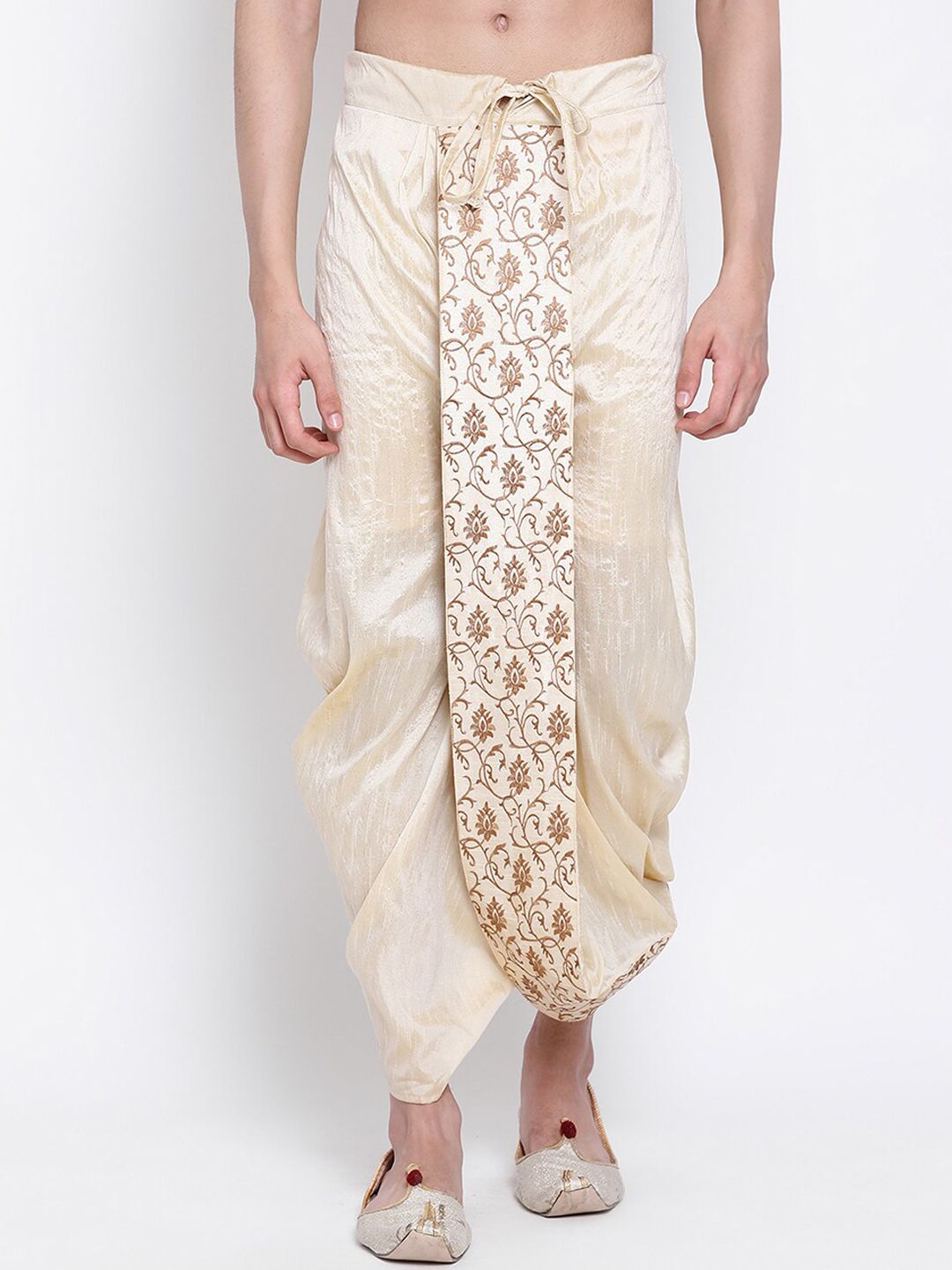 Sanwara Men Embroidered Art Silk Dhoti Pants-picture-33