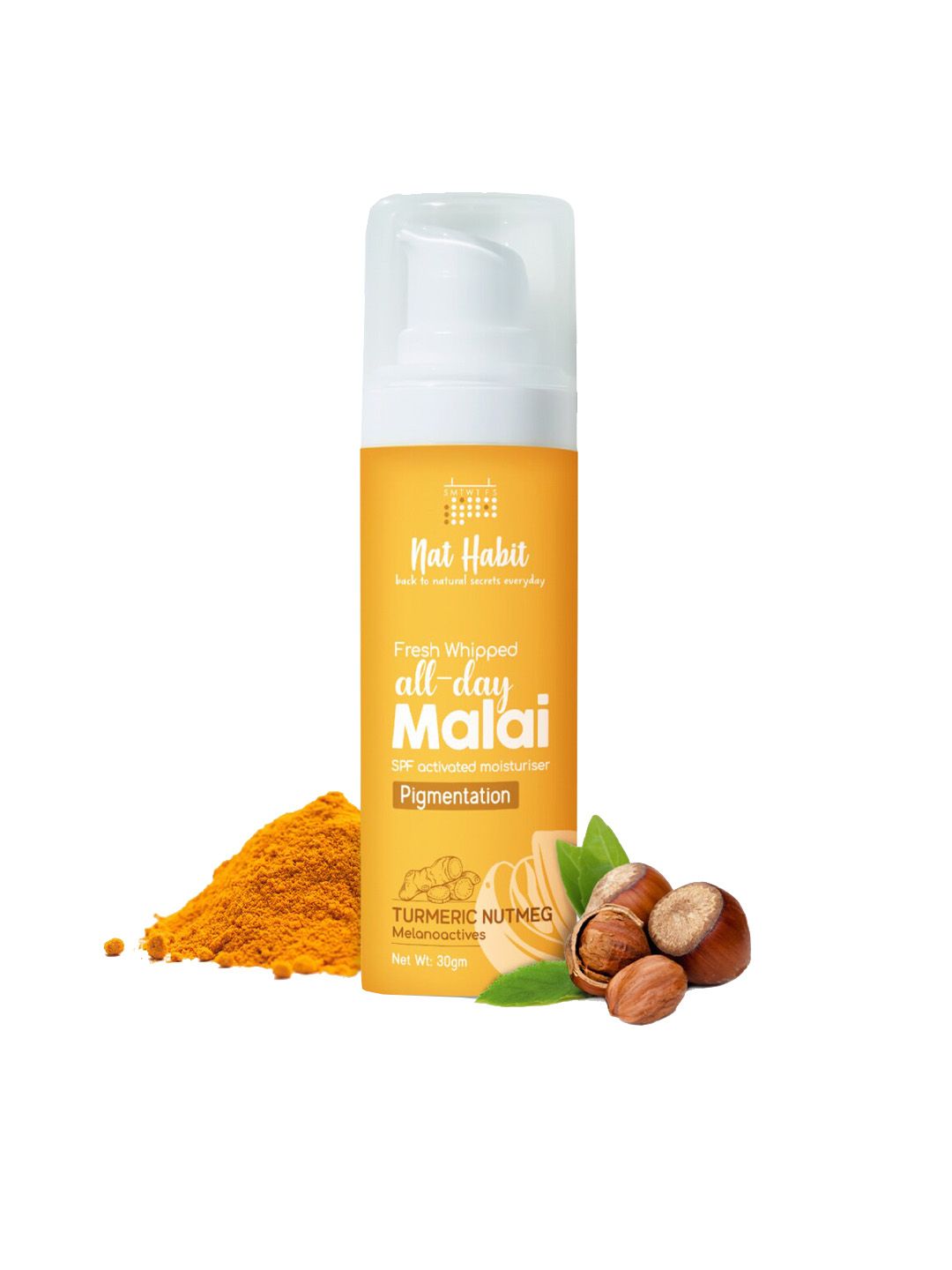 Nat Habit Turmeric Nutmeg All Day Face Malai For Pigmentation - 30gm-picture-23