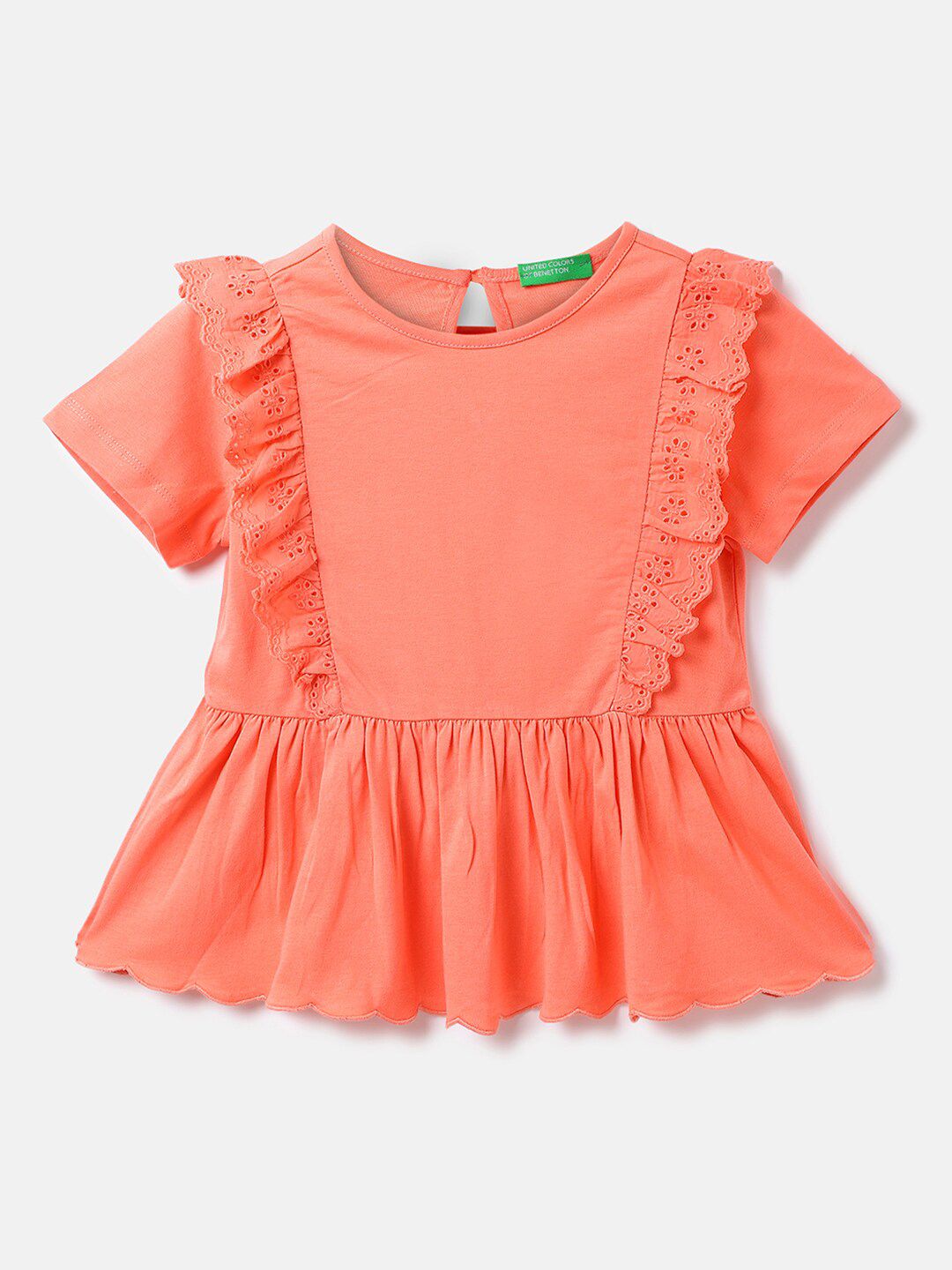 United Colors of Benetton Girls Ruffles Peplum Cotton Top-picture-58