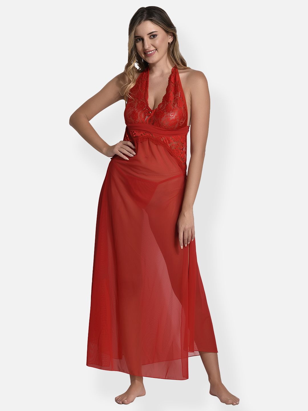 StyFun Halter Neck Sheer Baby Doll-picture-19