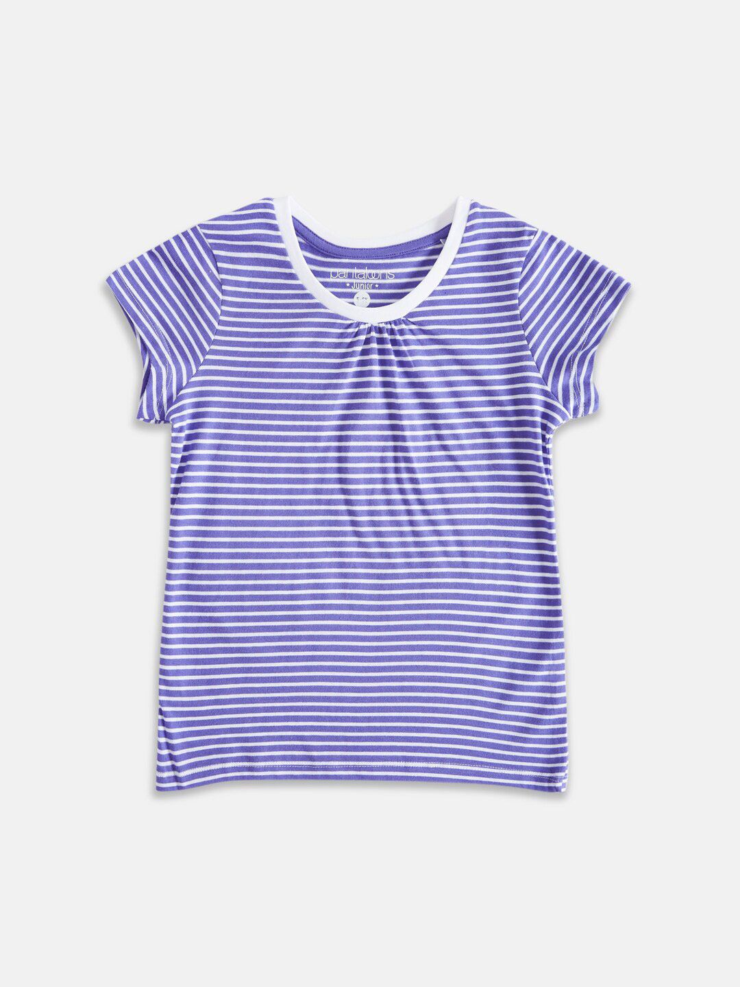 Pantaloons Junior Girls Striped Cotton T-shirt-picture-19