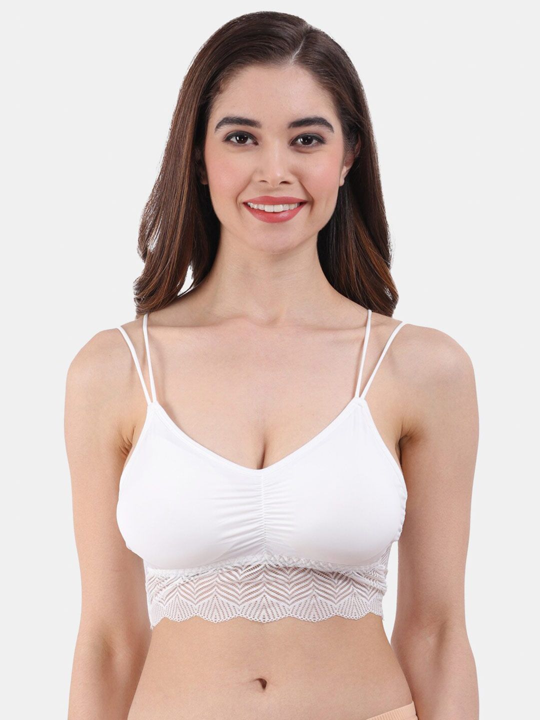 Amour Secret Lightly Padded Lace Seamless Bralette Bra-picture-35
