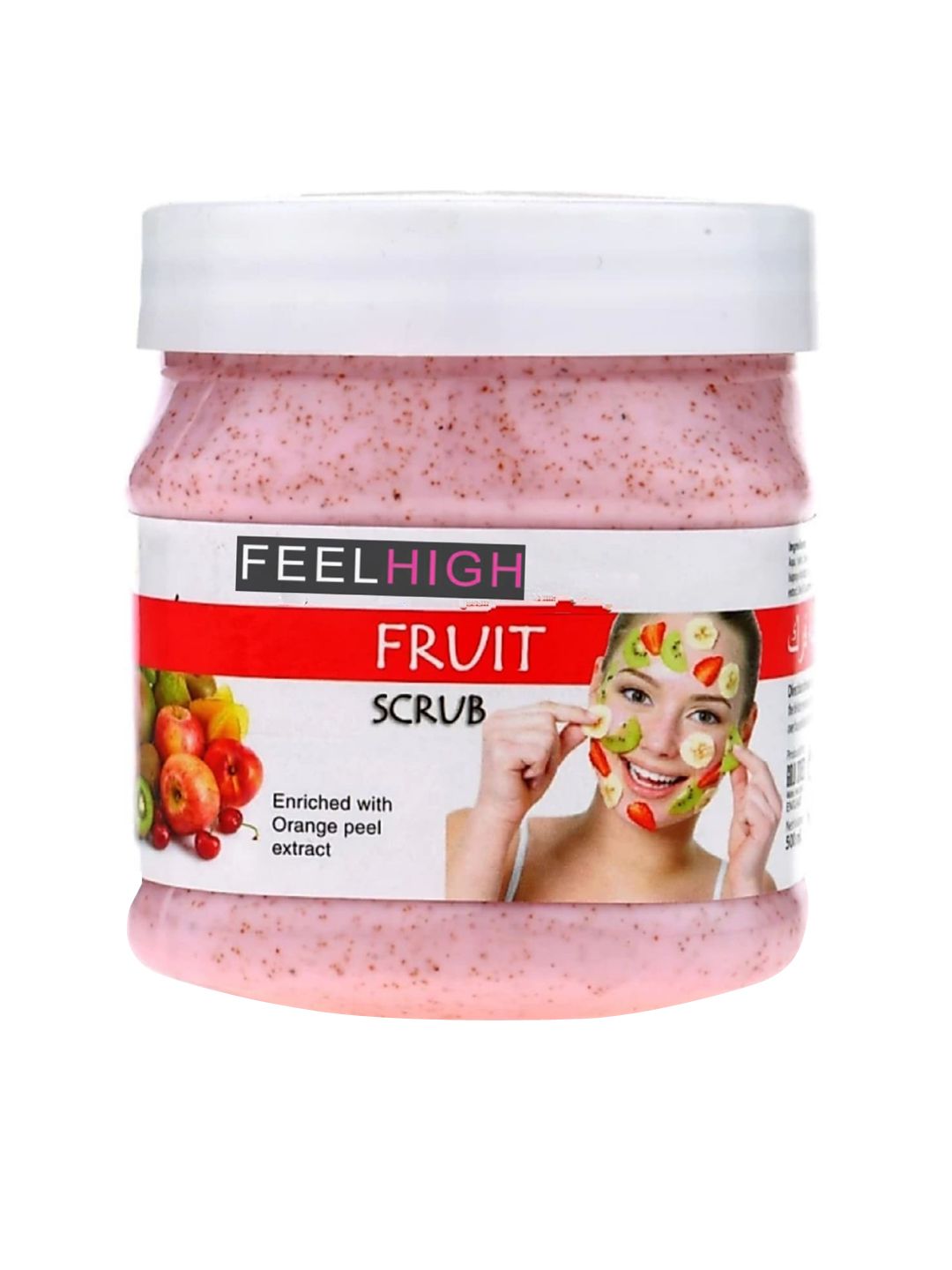 FEELHIGH Mix Fruit Face & Body Scrub with Orange Peel Extract - 500 ml-image-33