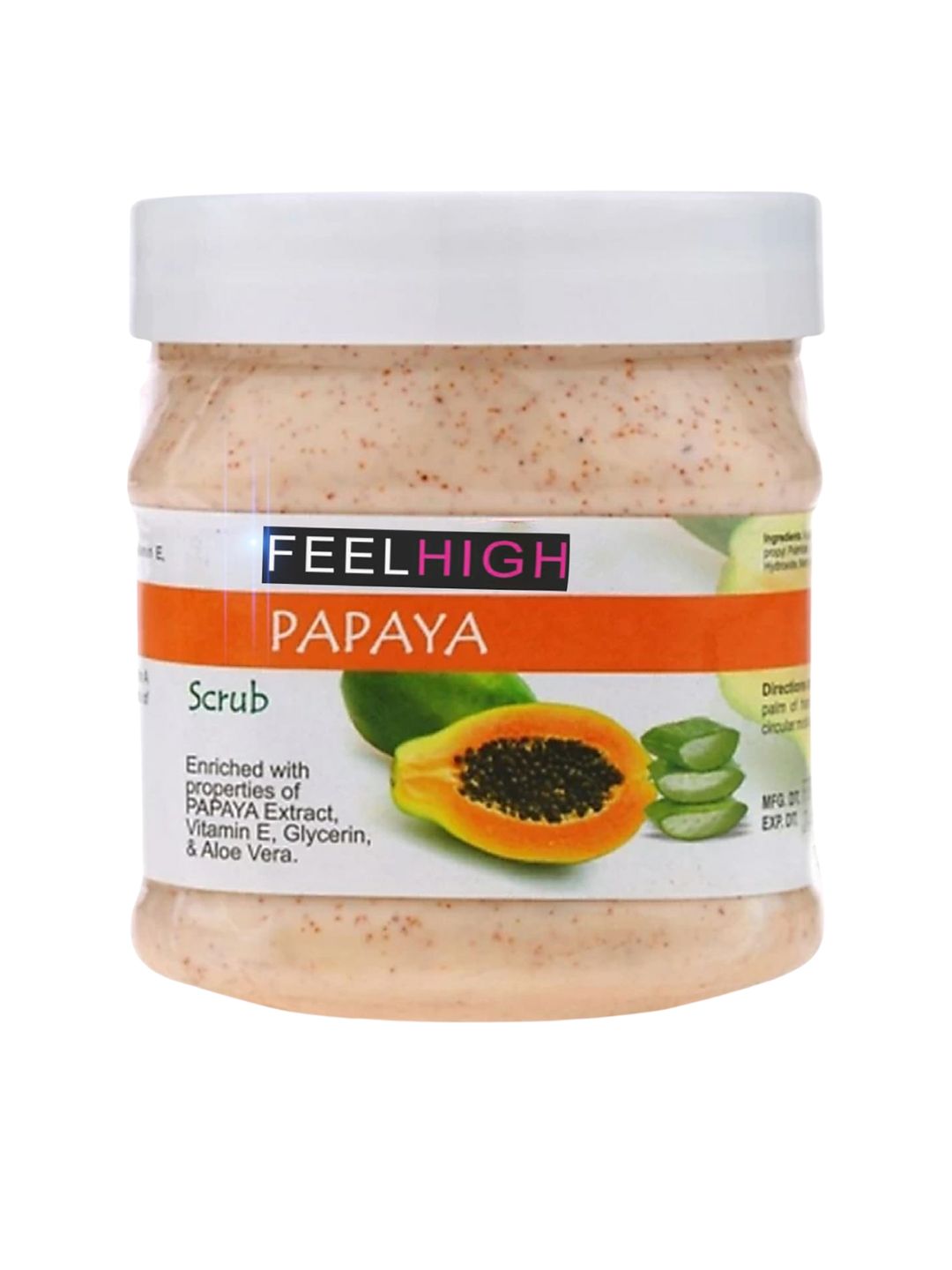 FEELHIGH Papaya Face & Body Scrub with Vitamin E - 500 ml-picture-38