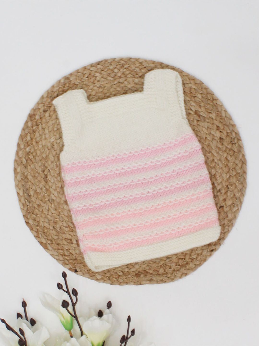 Woonie Unisex Kids Striped Sweater Acrylic Vest-picture-14