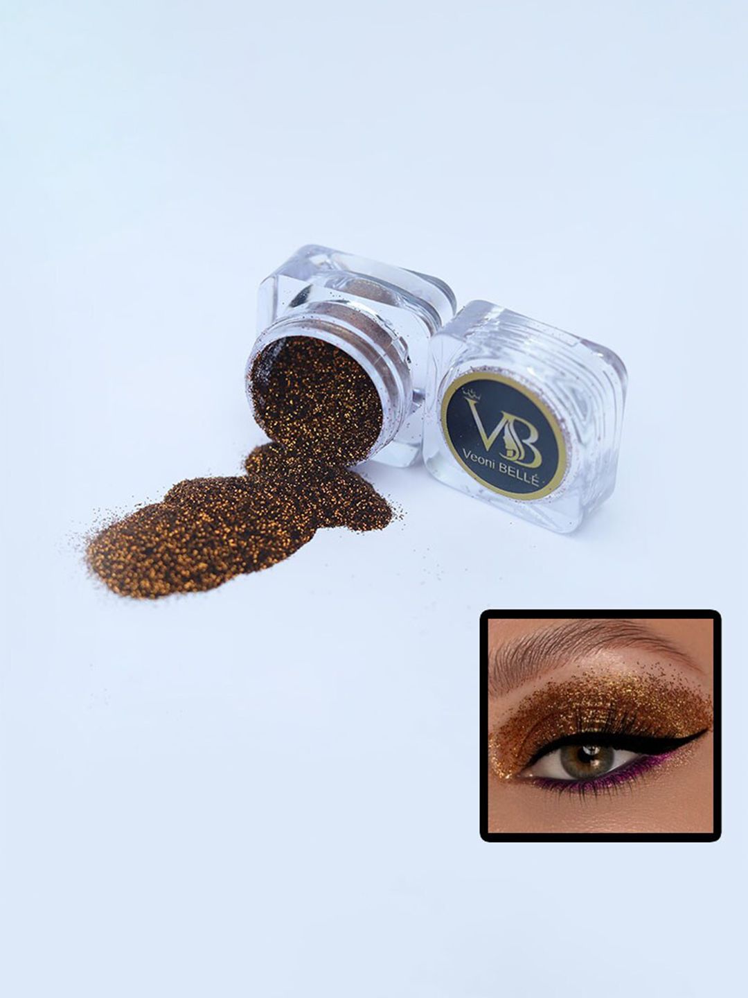 Veoni BELLE HD Holographic Superfine Glitter  Eyeshadow 5g - Copper 13-image-44