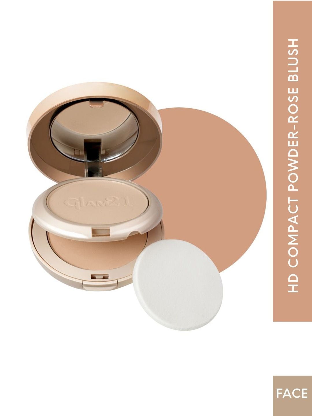 GLAM21 High Definition 2 In 1 Long-lasting Matte Finish Compact Powder - 20gm - Rose Blush-02-image-18