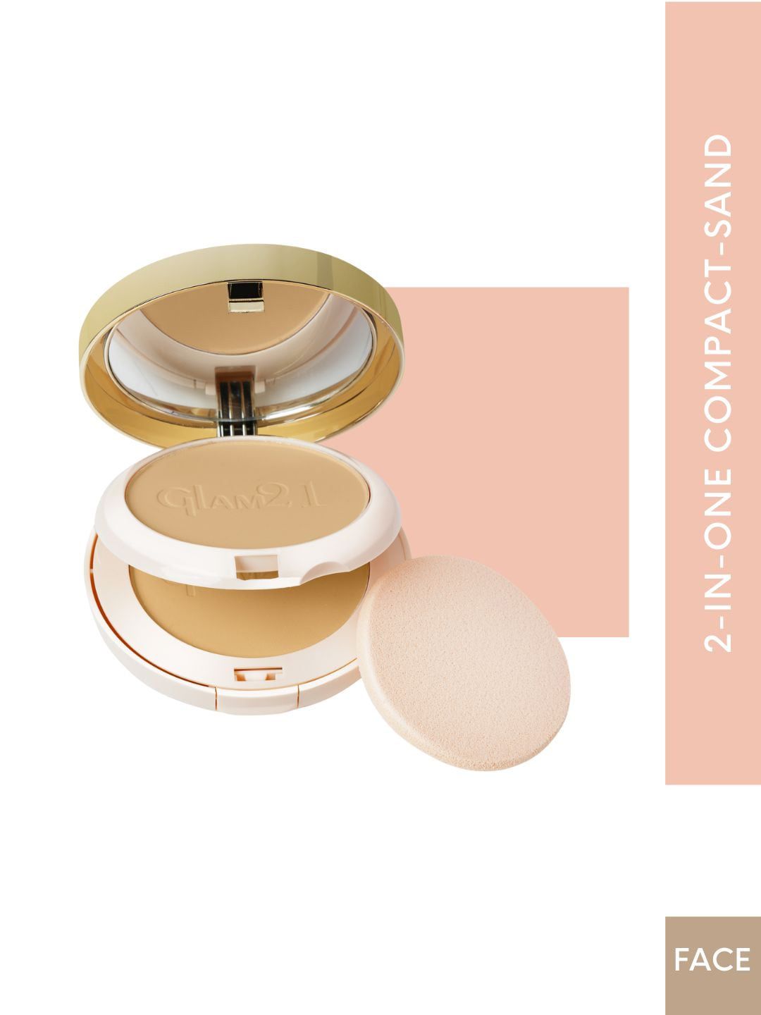 GLAM21 Match Perfection Instant Glow Oil Free Multi-Mineral 2-in-1 Compact Powder - 20gm - Sand 03-image-43