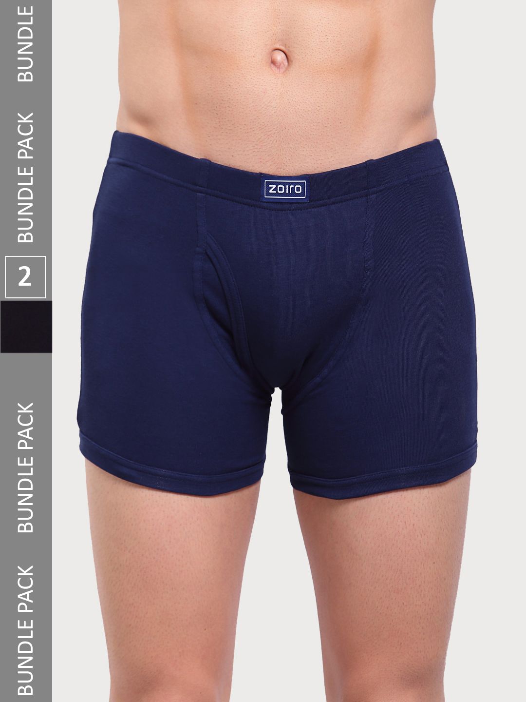 Zoiro Pack Of 2 Bio-Polish Anti-Pilling Trunks-image-0