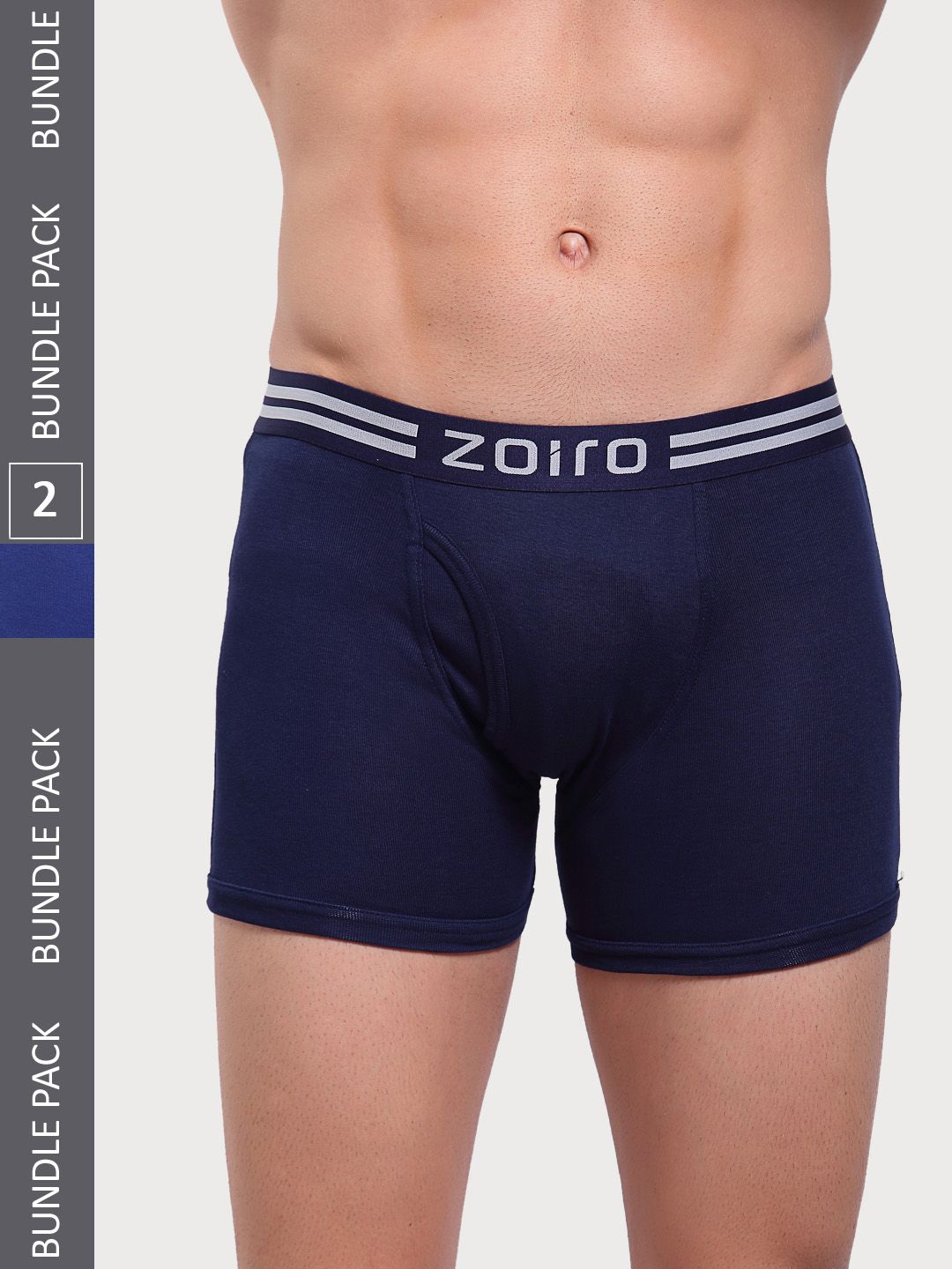 Zoiro Pack Of 2 Logo Printed Detail Trunks-image-43