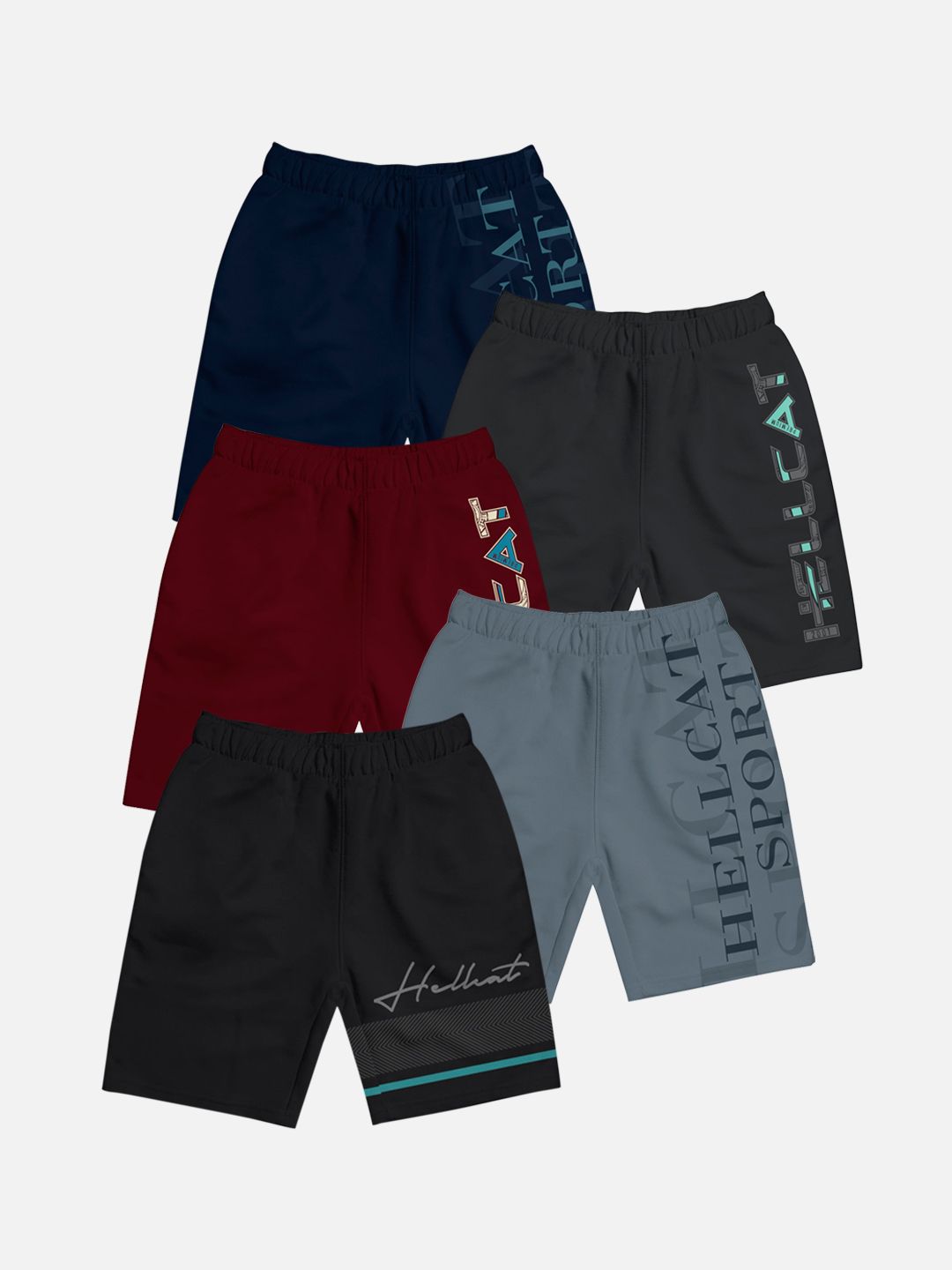 HELLCAT Boys Black Sports Shorts-picture-29