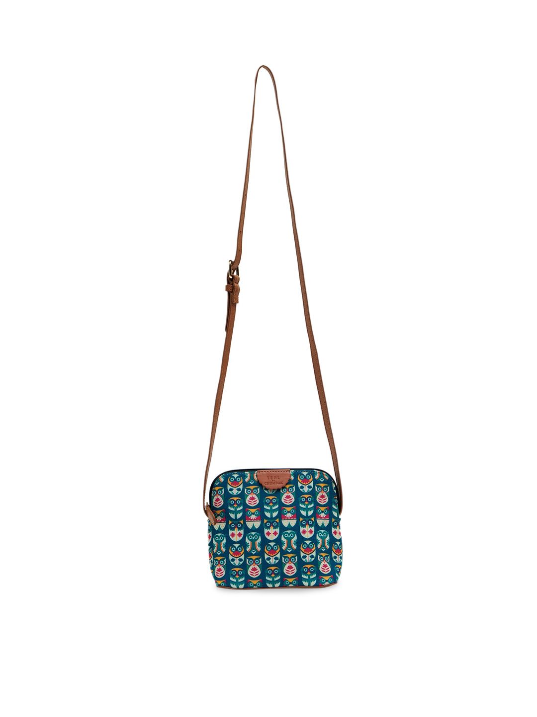 TEAL BY CHUMBAK Women Owl Printed Sling Bag-picture-40