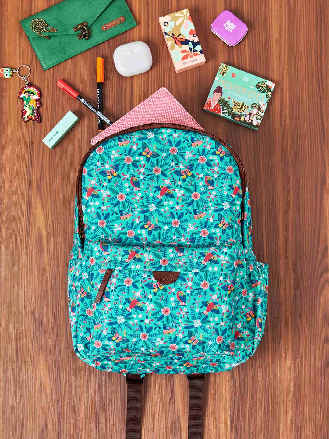 TEAL BY CHUMBAK Women Floral Printed Backpack-picture-11