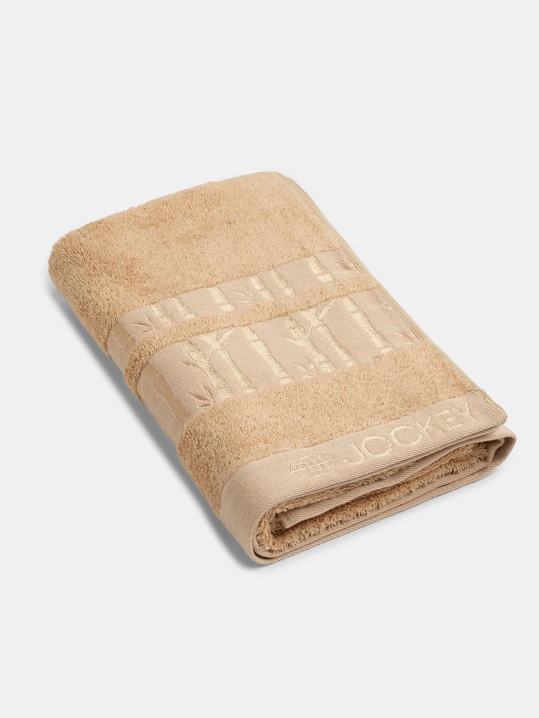 Jockey Men Beige 600 GSM Bamboo Cotton Ultrasoft Antimicrobial Bath Towel-image-24
