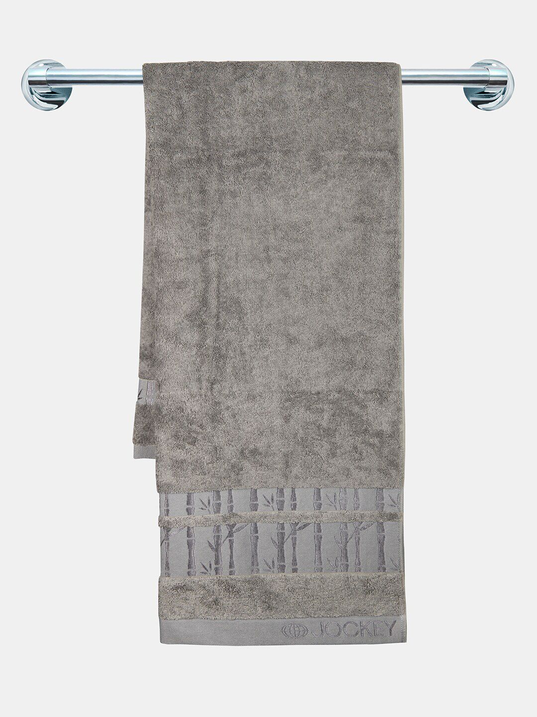 Jockey Men Grey 600 GSM Bamboo Cotton Ultrasoft Antimicrobial Bath