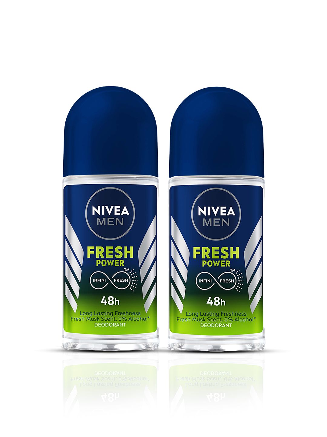 Nivea Men Set of 2 Fresh Power Long Lasting Roll On Deodorants - 50 ml Each-picture-26