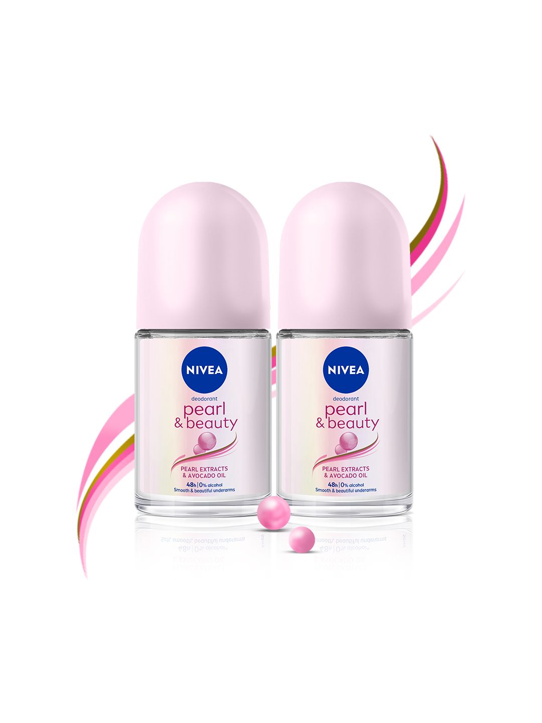 Nivea Women Set Of 2 Pearl & Beauty Deodorant Roll On with Avocado Oil - 50ml Each-picture-20