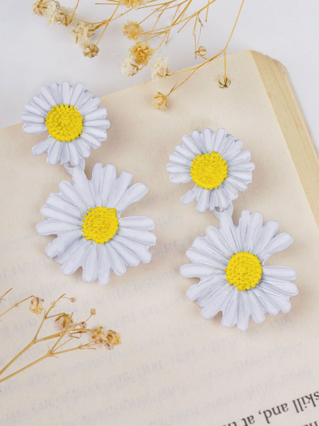 JOKER & WITCH Contemporary Floral Drop Earrings-picture-27