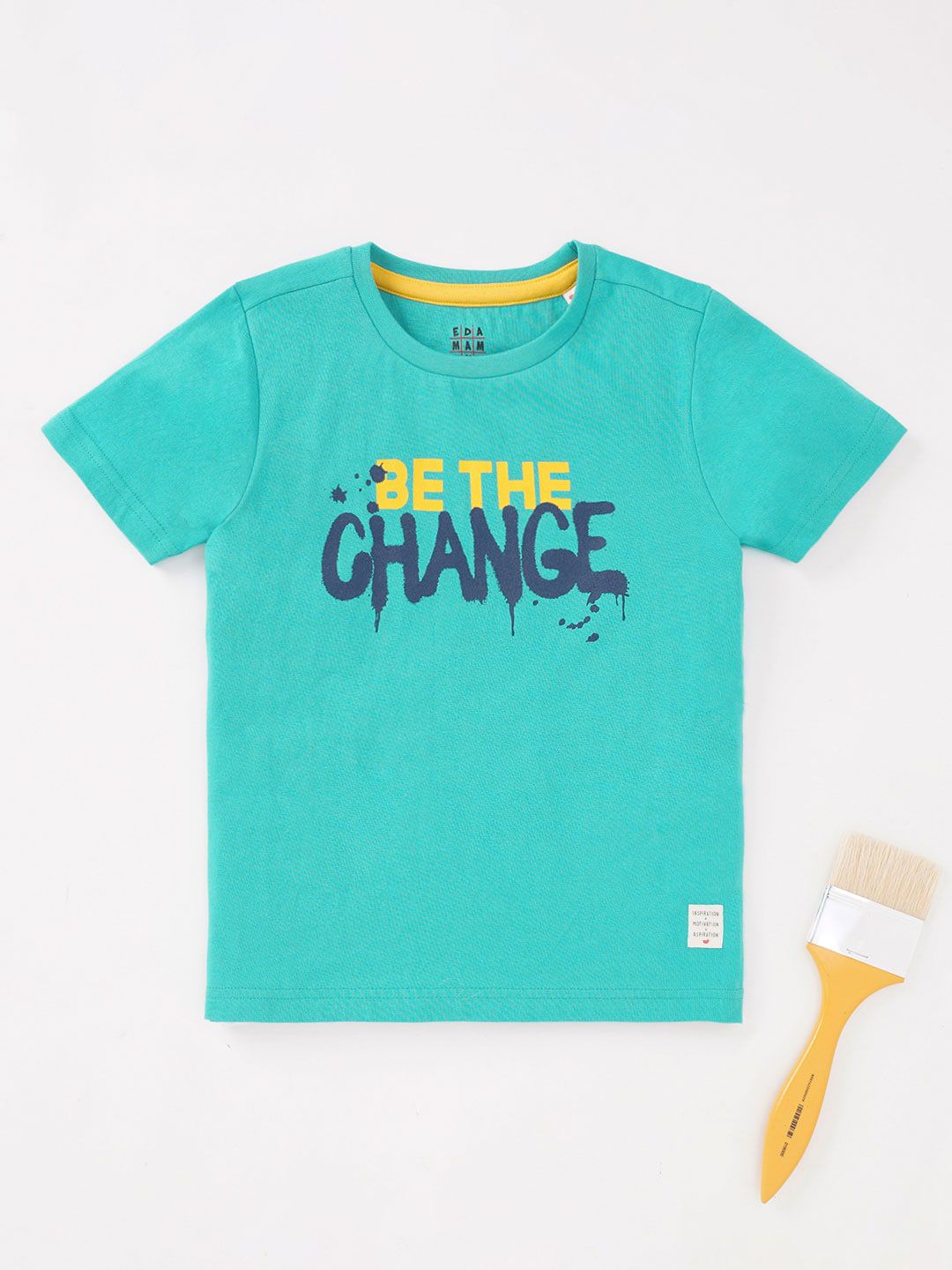 Ed-a-Mamma Boys Typography Printed Cotton T-shirt-picture-41