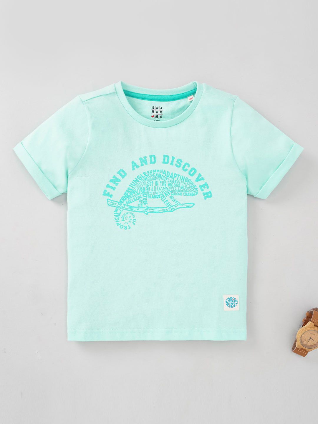 Ed-a-Mamma Boys Typography Printed Cotton T-shirt-picture-41