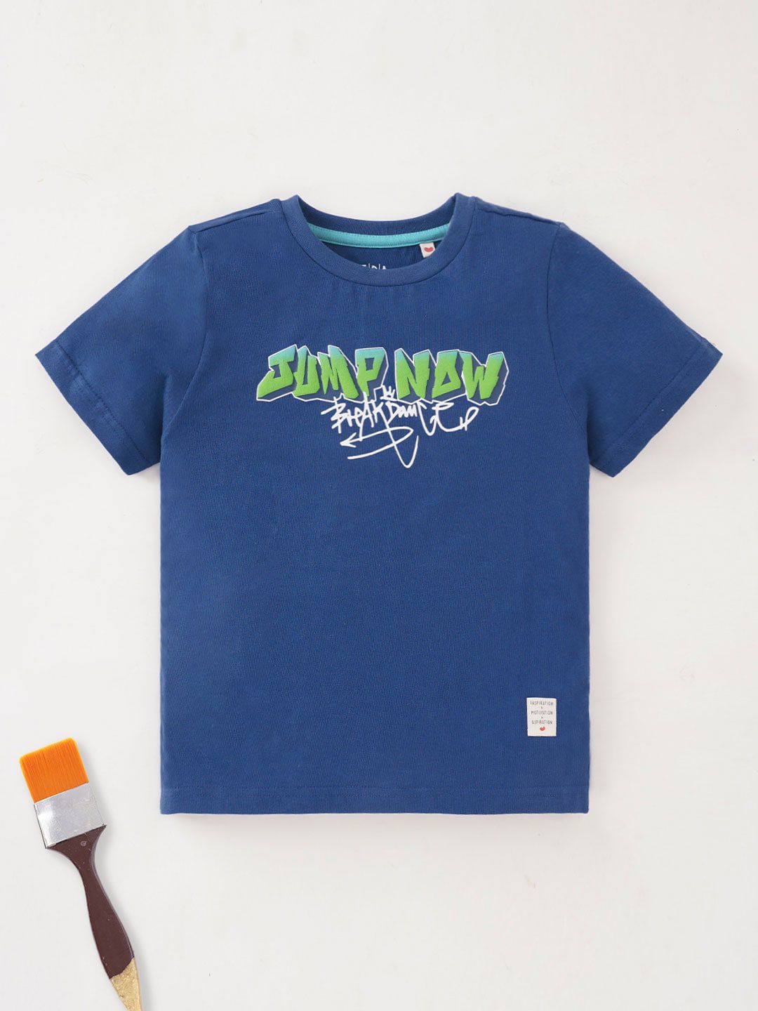 Ed-a-Mamma Boys Typography Printed Cotton T-shirt-picture-40