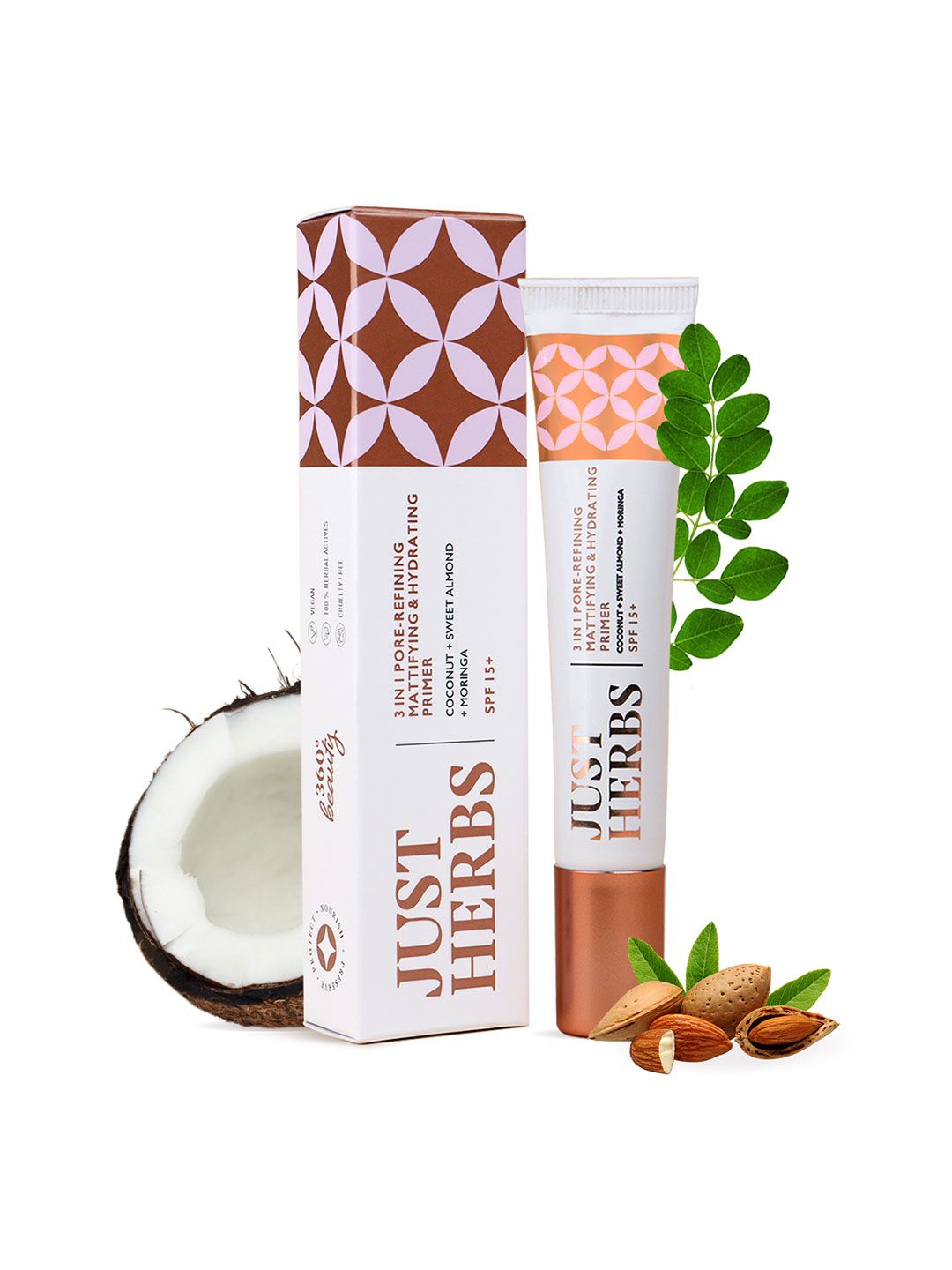Just Herbs 3 In 1 Pore Refining Mattifying & Hydrating Flawless Matte Finish Primer - 20ml-image-44