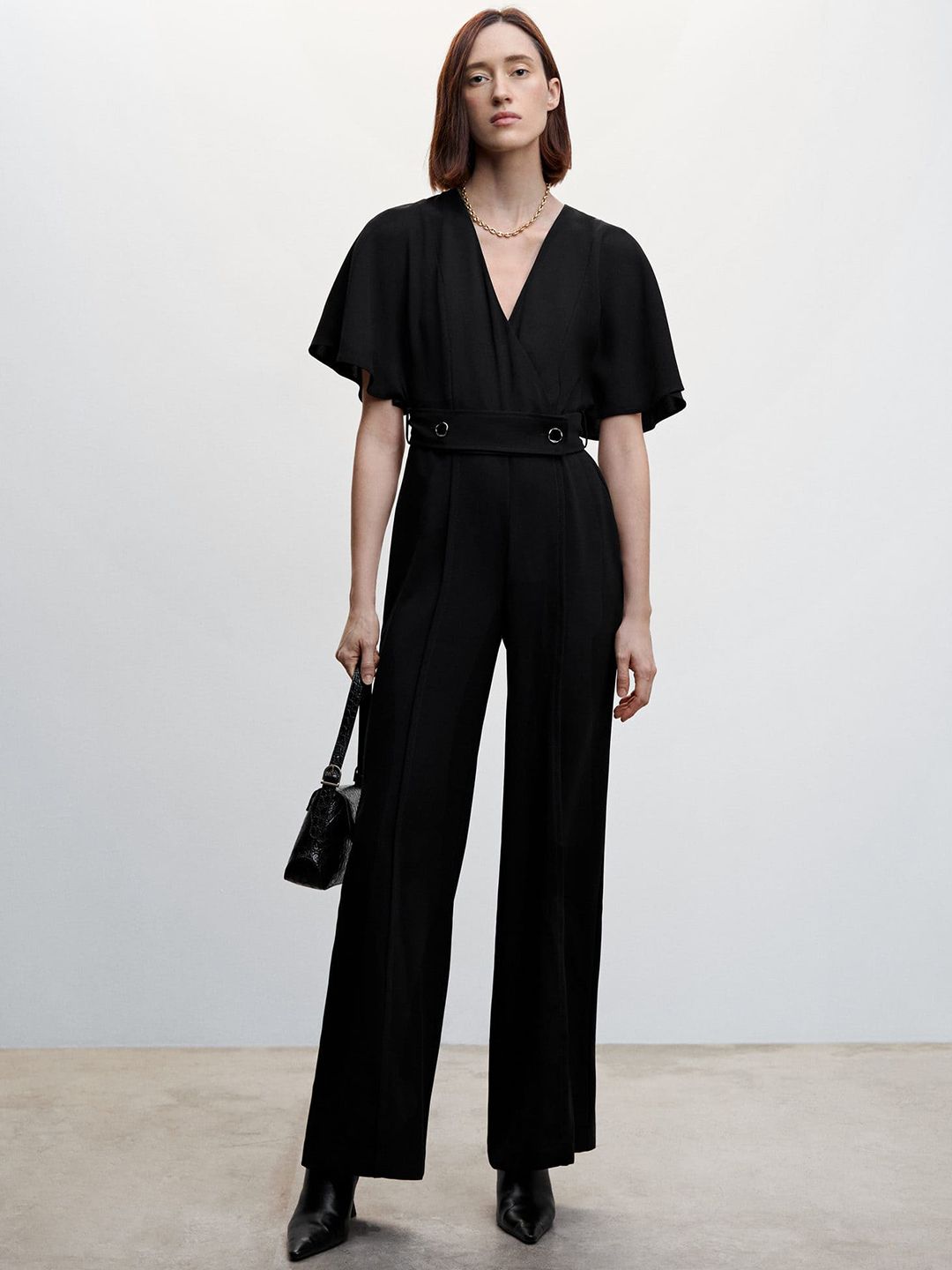 MANGO Belted Detailed Wrap Style Sustainable Jumpsuit - Price History