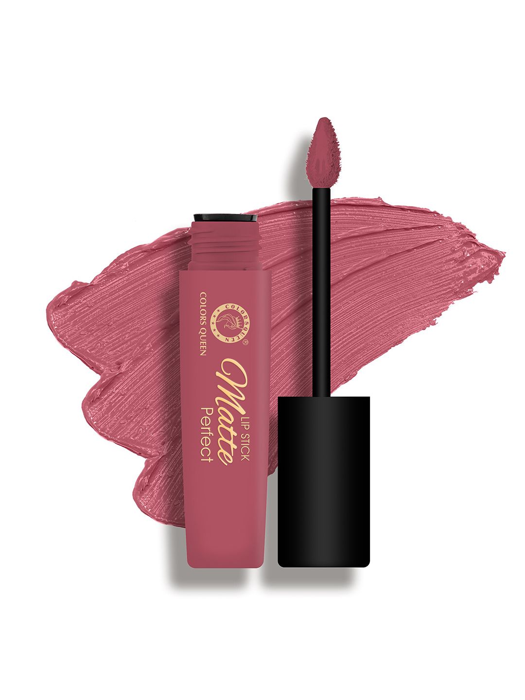 Colors Queen HD Matte Perfect 12 Hr Stay Non Transfer Liquid Lipstick 3 ml - Sassy Pink 11-picture-27
