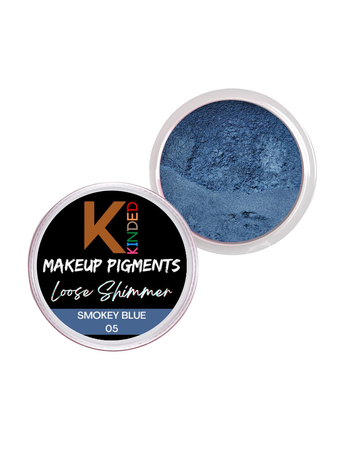KINDED Makeup Pigments Loose Shimmer Eyeshadow 3g - Smokey Blue 05-picture-17