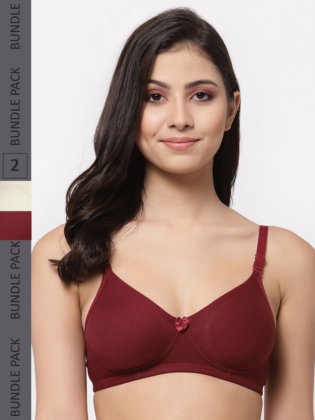College Girl Pack of 2 Cotton T-shirt Bra - Lightly Padded