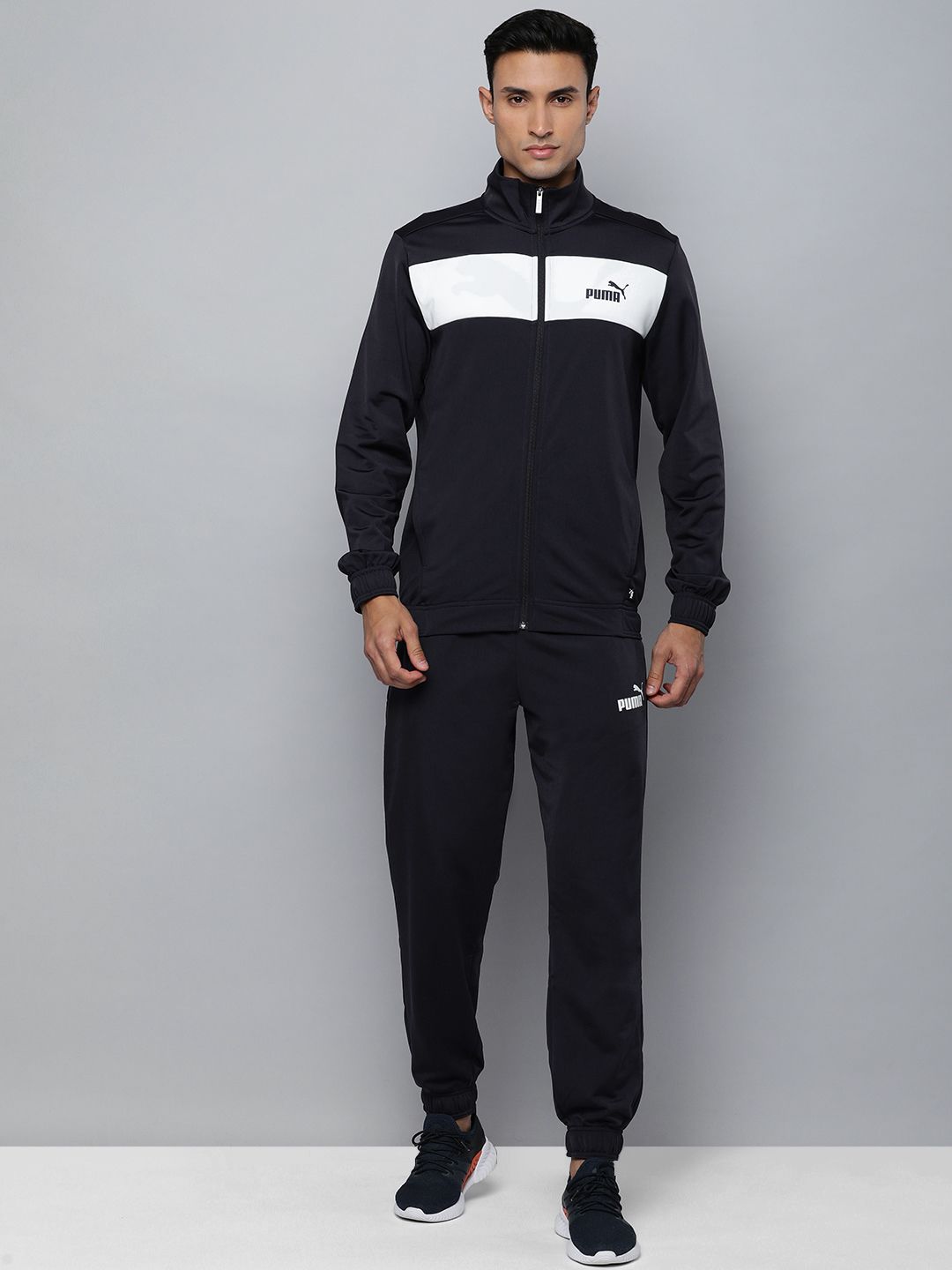 Puma Men Regular Fit Colourblocked Regular fit Track Suit