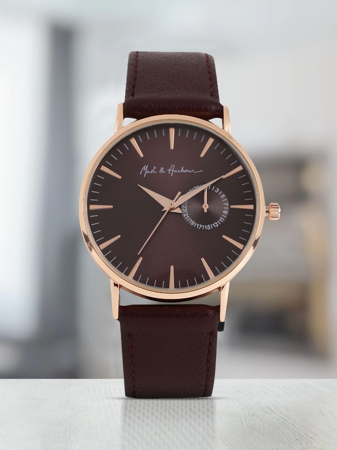 Mast & Harbour Women Burgundy Analogue Watch MFB-PN-SNT-C02-image-21