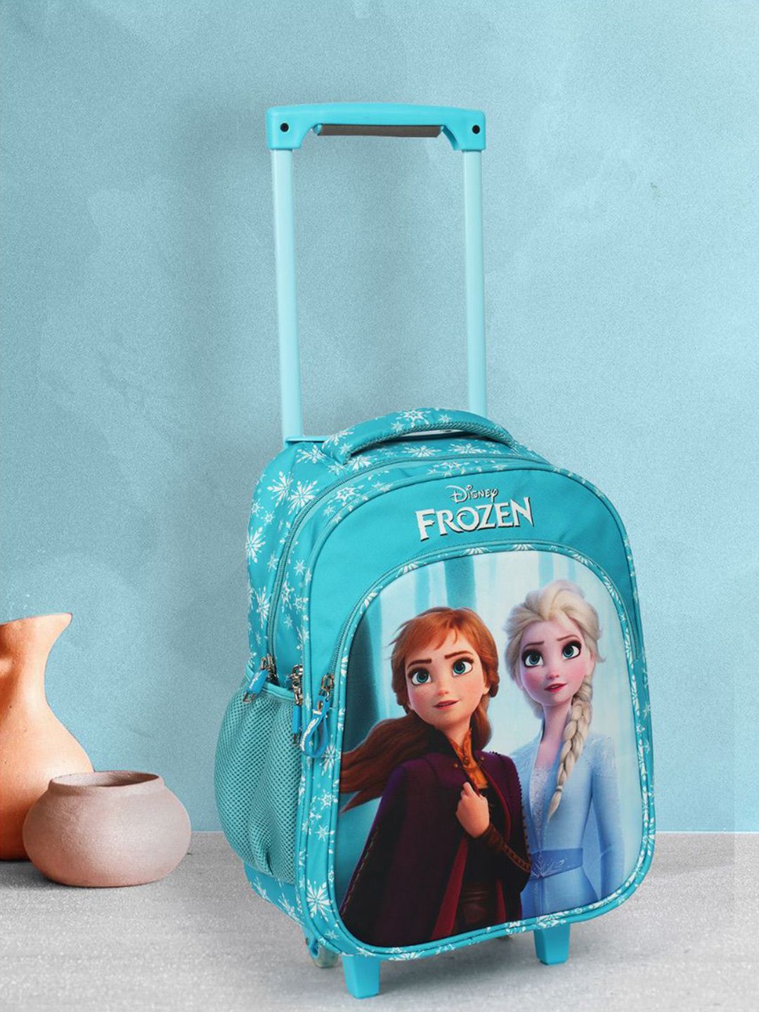 Disney Kids Frozen Printed Ergonomic Water Resistant Trolley Backpack-image-16