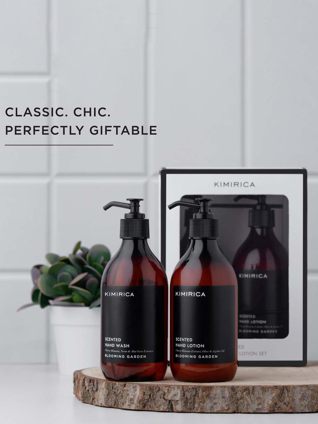 Kimirica Blooming Garden Set Of 2 Scented Hand Wash & Hand Lotion Duo Caddy Set 300 ml Each-image-23