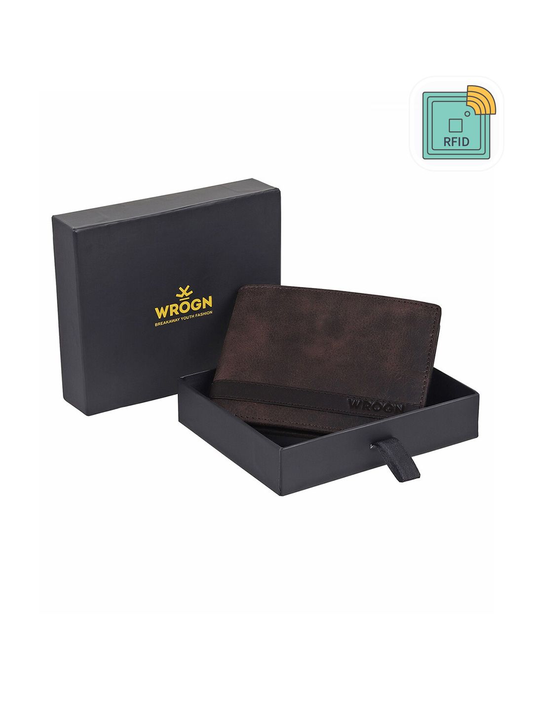 WROGN Men Leather RFID Two Fold Wallet-picture-23