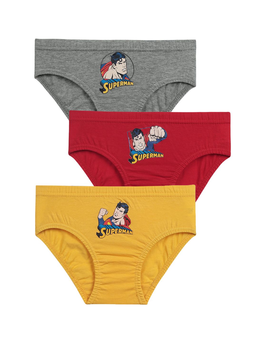 Bodycare Kids Boys Pack Of 3 Assorted Cotton Basic Briefs-picture-15