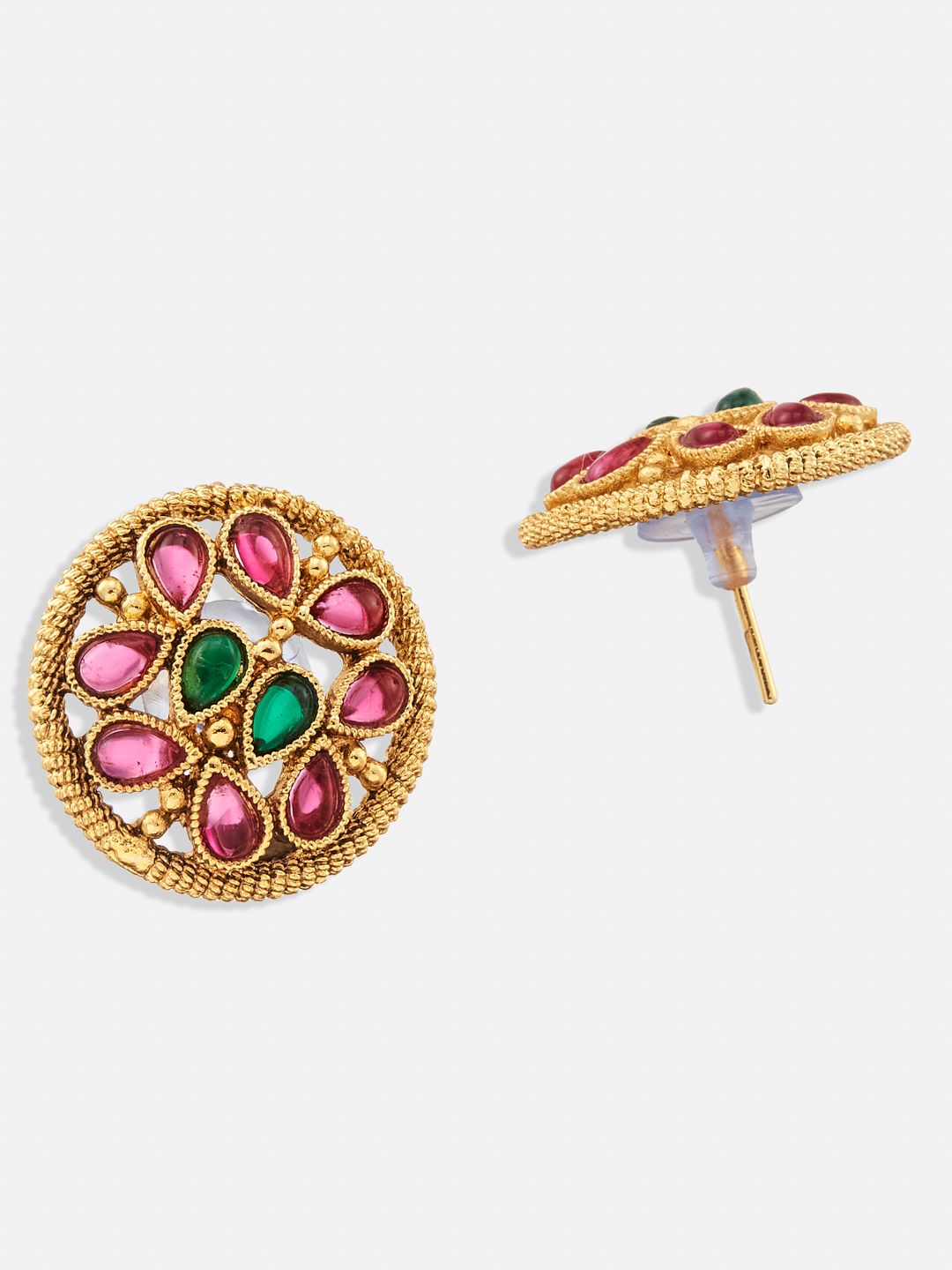 ATIBELLE Gold-Plated Stone-Studded Jewellery Set