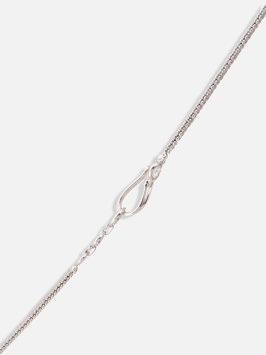 ATIBELLE Sliver-Plated & AD Studded Jewellery Set