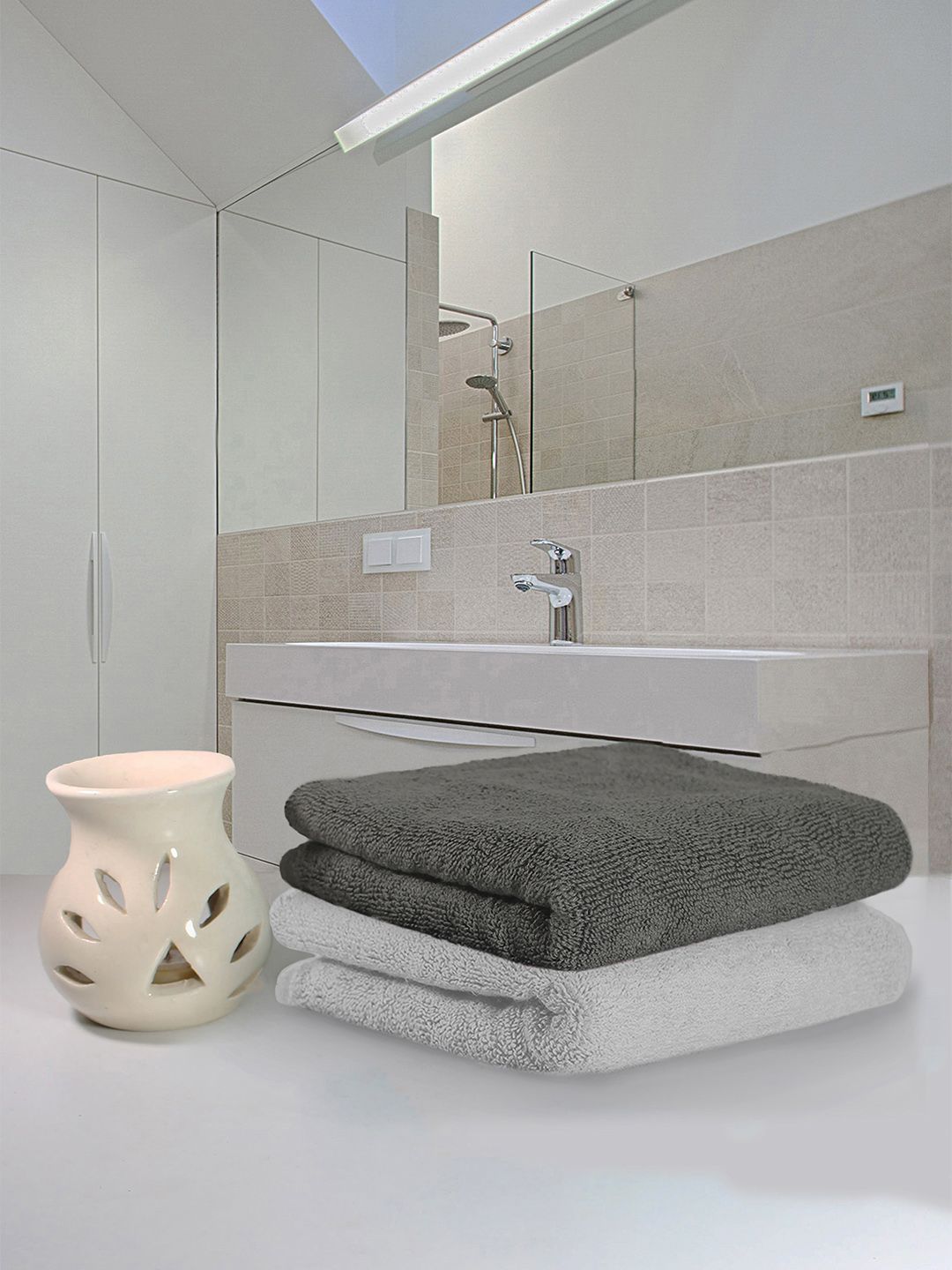 Heelium Unisex Super Soft & Quick Absorbent 600 GSM Bamboo Hand Towel-picture-37
