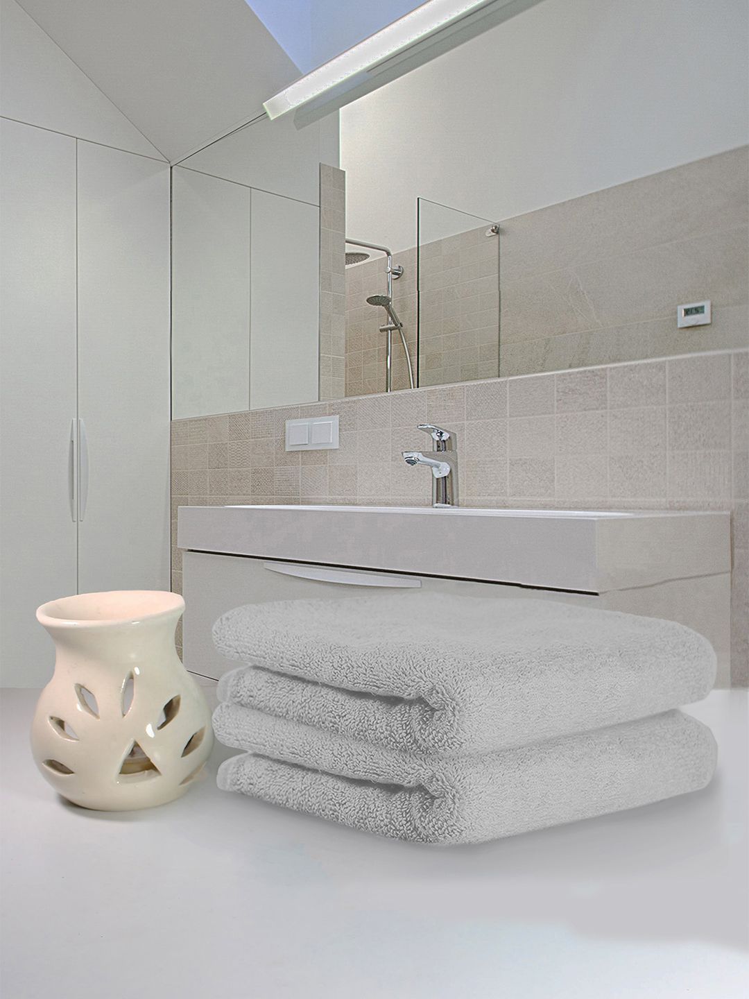 Heelium Unisex Super Soft & Quick Absorbent 600 GSM Bamboo Hand Towel-picture-42