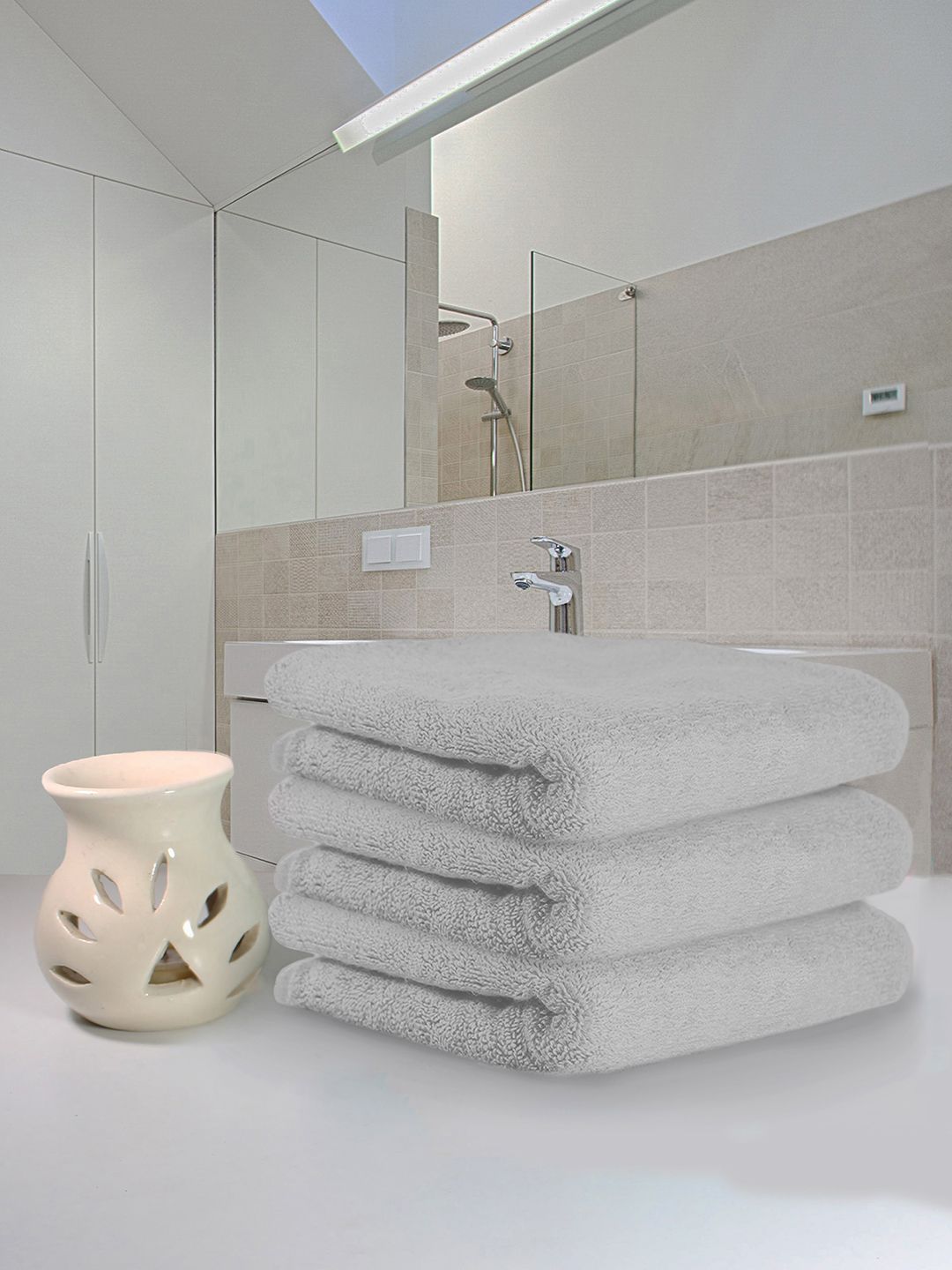 HEELIUM Unisex Super Soft & Quick Absorbent 600 GSM Bamboo Hand Towel-picture-44