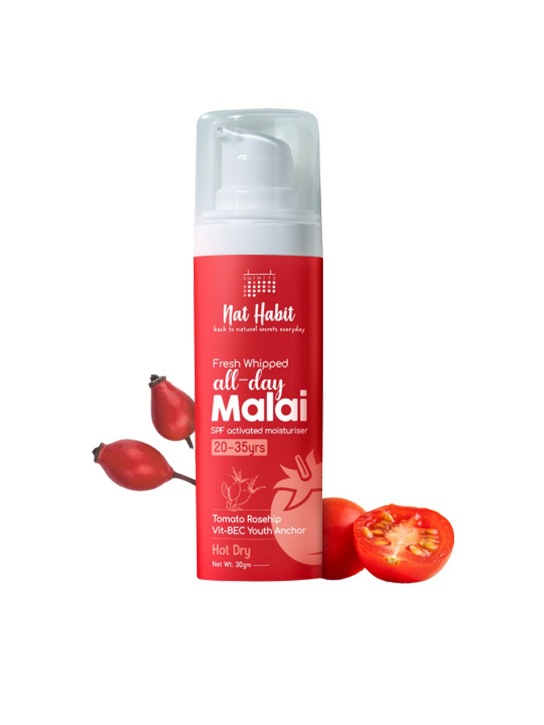 Nat Habit Fresh Whipped All Day Malai Moisturizer with Tomato  Rosehip - 30 g-picture-26