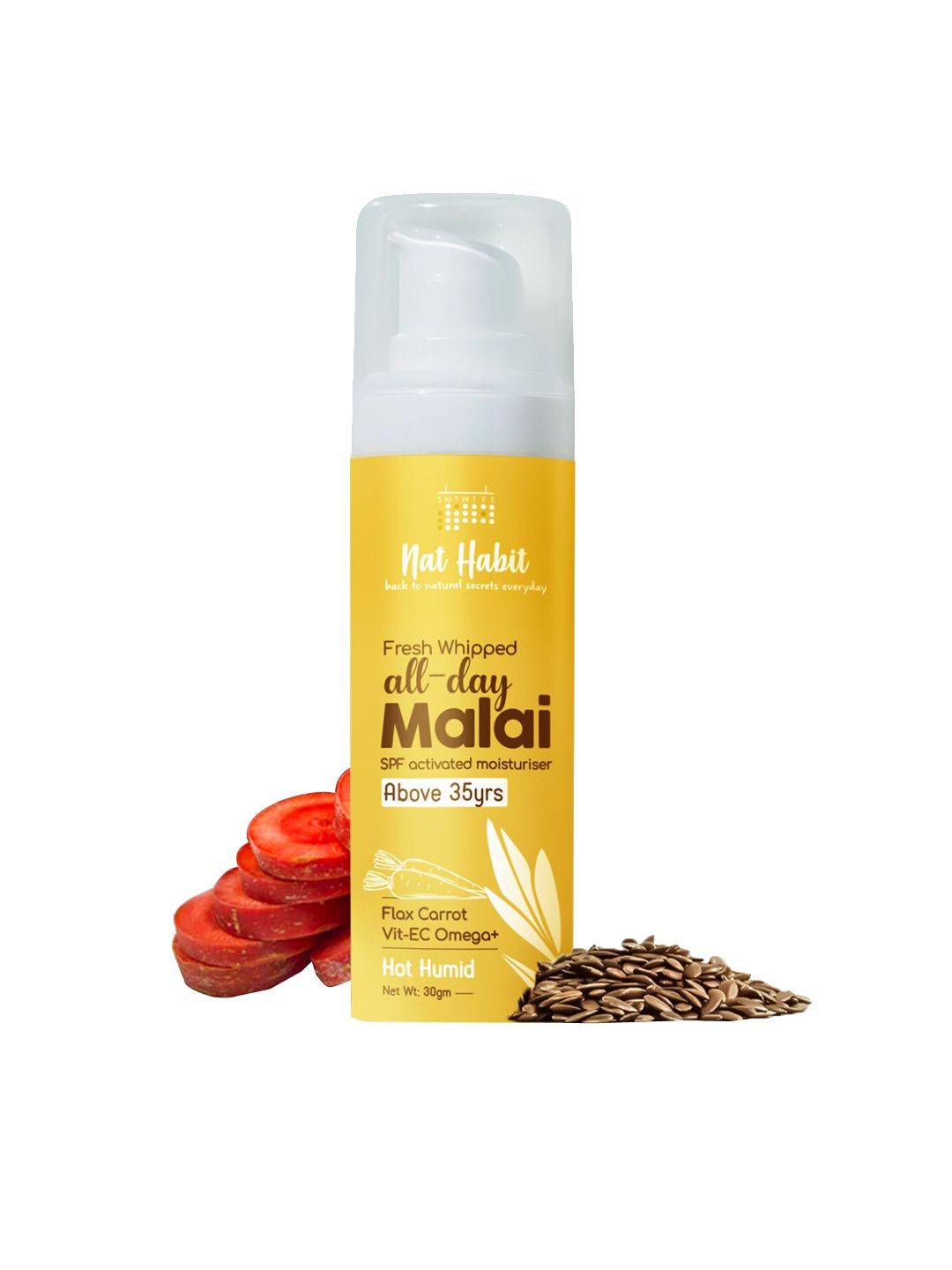 Nat Habit Fresh Whipped All Day Malai Moisturizer with Flax  Carrot - 30 g-picture-40