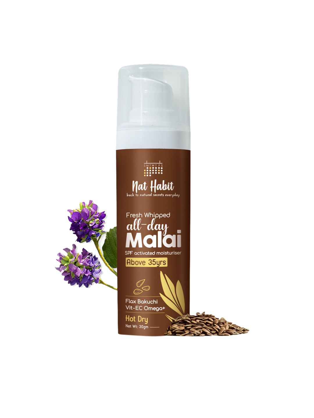 Nat Habit Fresh Whipped All Day Malai Moisturizer with Flax  Bakuchi - 30 g-picture-14