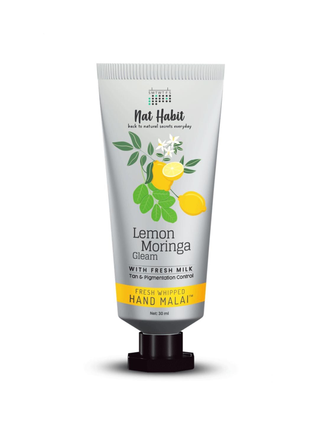 Nat Habit 100% Natural Lemon Moringa Fresh Whipped Hand Malai for Tan  Pigmentation Control - 25 ml-picture-45