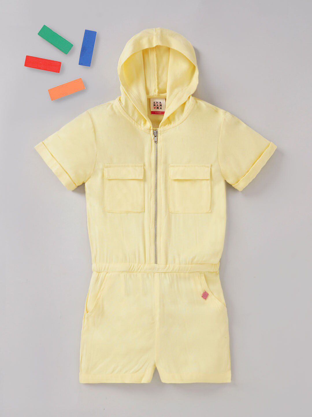 Ed-a-Mamma Girls Hooded Cotton Jumpsuit-picture-48