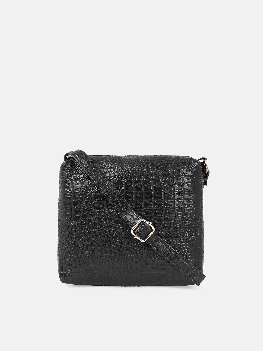 Bagsy Malone Black Textured Purse Clutch-image-13