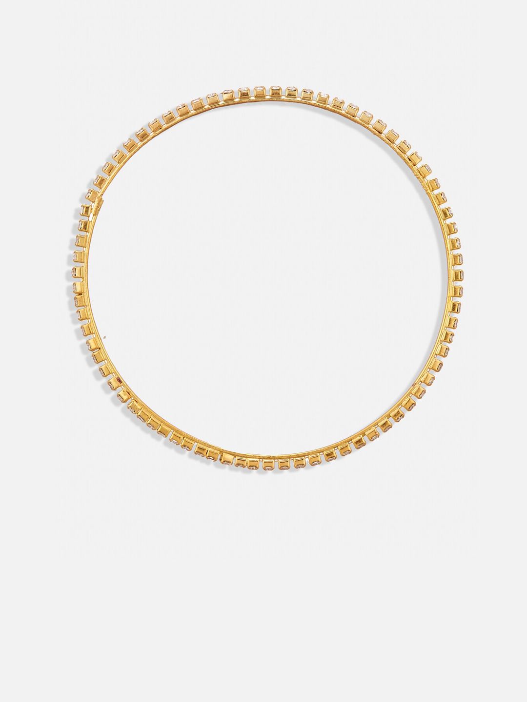 ATIBELLE Set Of 21 Gold-Plated & Artificial Stone-Studded Bangles