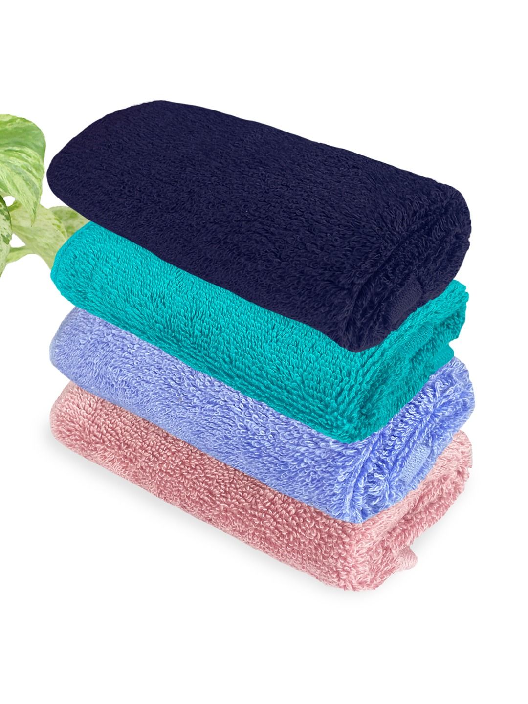 Heelium Blue & Teal 4-Pcs 600 GSM Bamboo Face Towels-picture-41